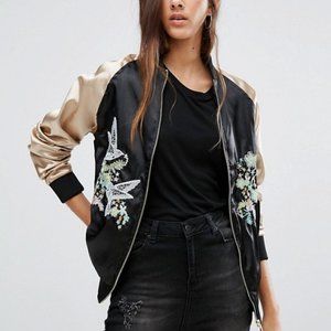 Asos Brave Soul Tall Bomber Jacket